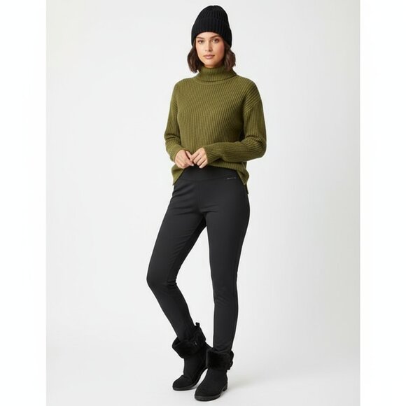 Obermeyer Black Fleece Lined Full Length Pants M - Picture 6 of 6